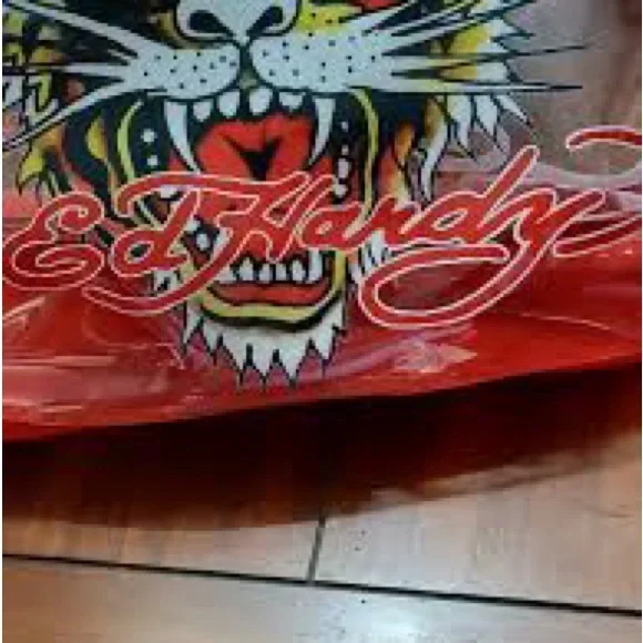 Ed Hardy ~ NWT $159 Large PVC Transparent Tote Bag ~ Viral Ed Hardy Leo ♌️ - Picture 4 of 4